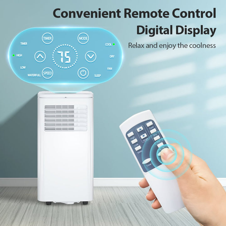 Lifeplus Portable Air Conditioner 10,000 BTU Indoor Room AC Unit Dehumidifier Window Kit Remote Control Easy&Efficient Bedroom 2023 New