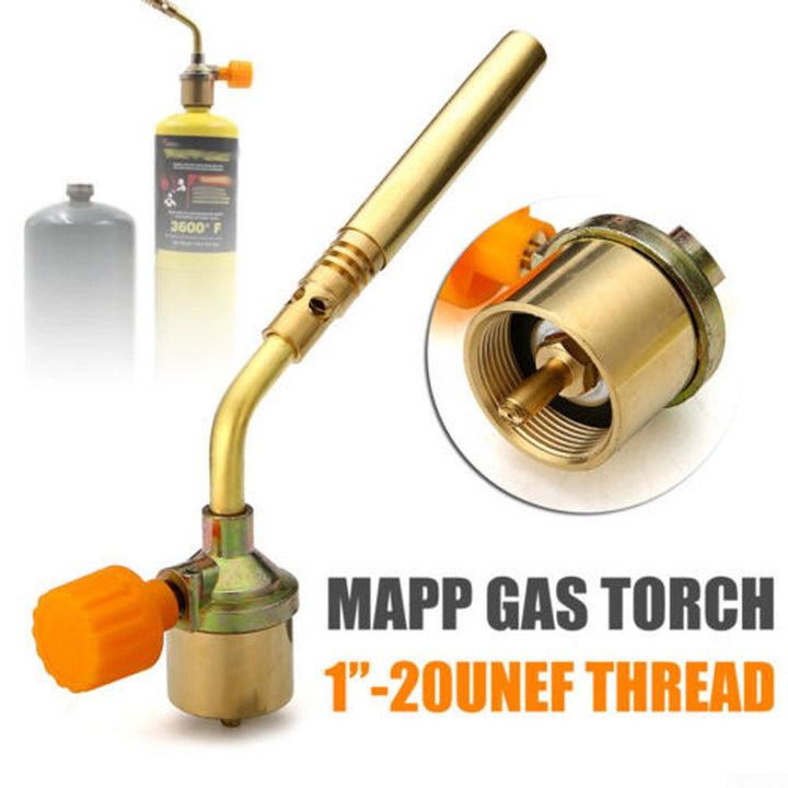 Mapp Gas Self Ignition Turbo Torch Brazing Solder Propane Welding Plumbing-Tools
