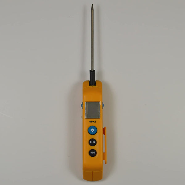 SPK2 Folding Pocket In-Duct Thermometer with MAX/MIN Hold and Stainless Steel Probe