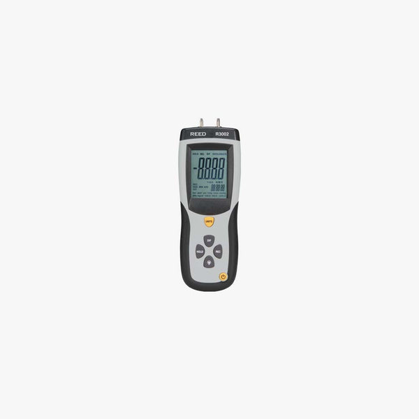 REED Instruments R3002 Digital Manometer, Gauge/Differential, 5Psi