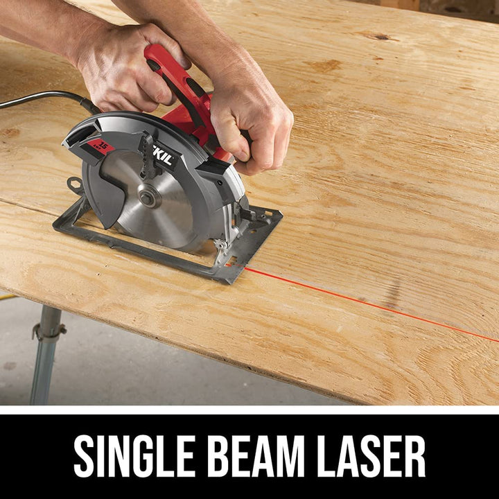 15 Amp 7-1/4 Inch Circular Saw with Single Beam Laser Guide - 5280-01