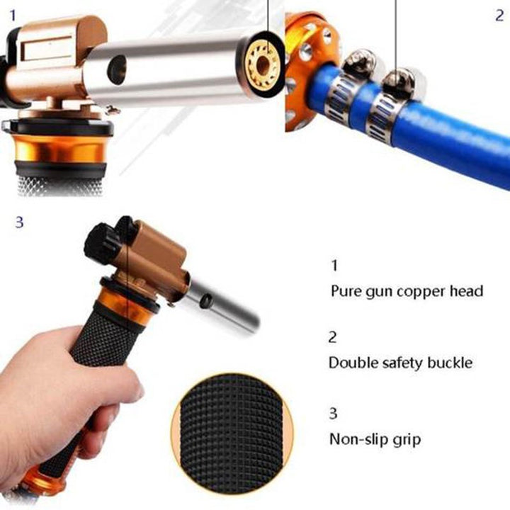 Professional Gas Welding Torch with Hose Home Welded Soldering Brazing Repair Tool