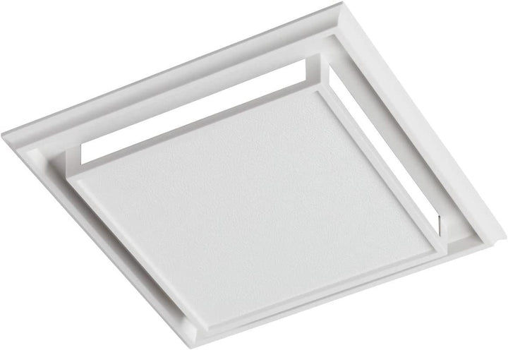 -Nutone 682 Duct-Free Ventilation Fan, White Square Ceiling or Wall Exhaust Fan with Plastic Grille