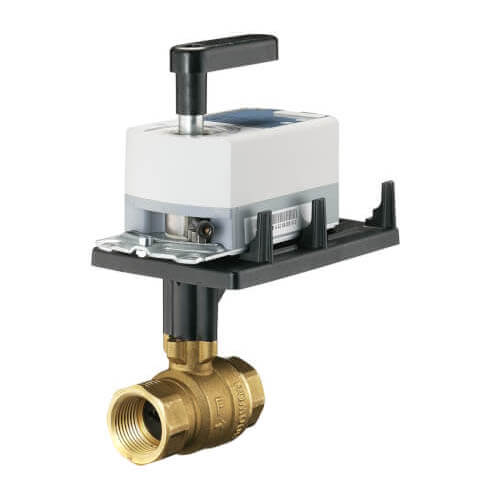 1" NPT 2-Way Ball Valve Assembly w/ GDE131.1P Actuator (10 Cv)