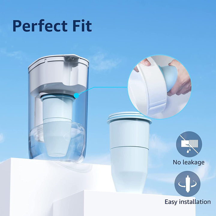 （4 Pack） AQUA CREST Water Filter Replacement for Zerowater Pitcher and Dispenser Water Filter