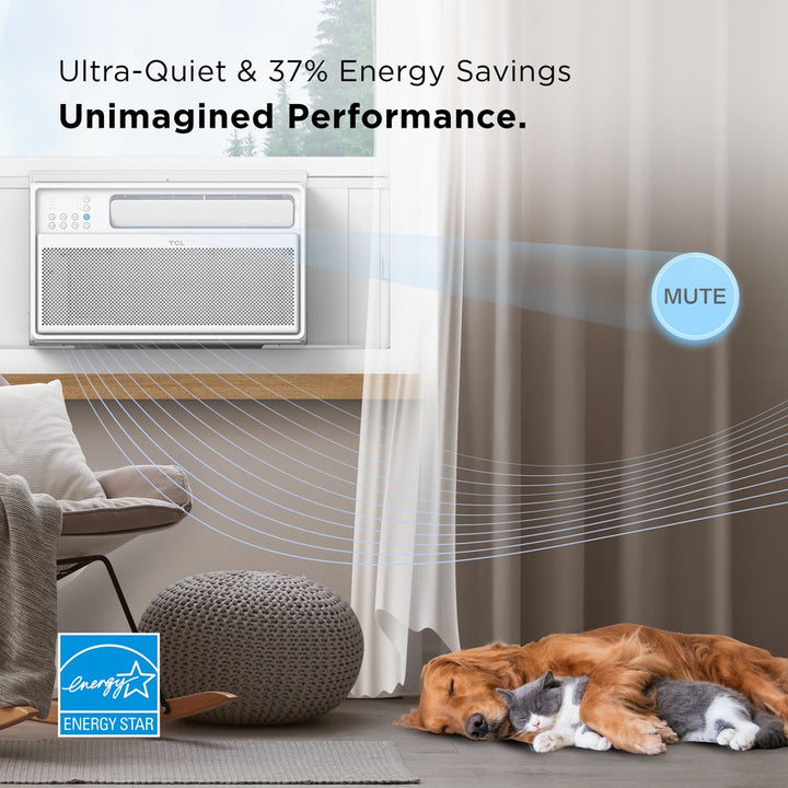8,000 BTU Q-Series Smart Inverter Window AC, Ultra-Quiet, EZ Install, Open-Able Window, 35% Energy Saving, Works with Alexa/Google Assistant, Cools up to 350 Sq. Ft. (H8W25WQ)