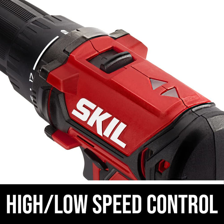 20V 1/2 Inch Cordless Drill Driver Includes 2.0Ah PWR CORE 20 Lithium Battery and Charger - DL527502
