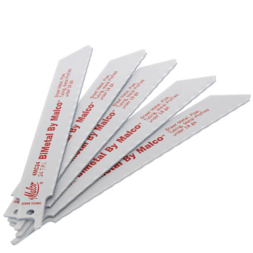 Standard Milled Reciprocating BiMetal Metal Saw Blades (5 Pack)