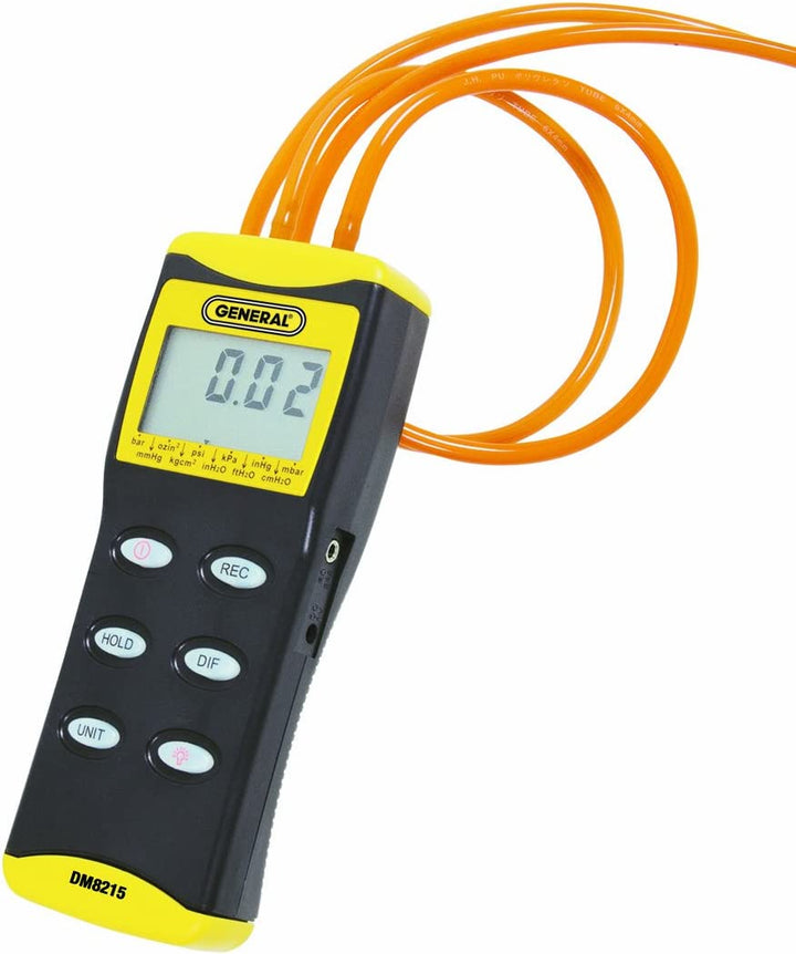 DM8215 Deluxe Digital Manometer, 0-15 Psi