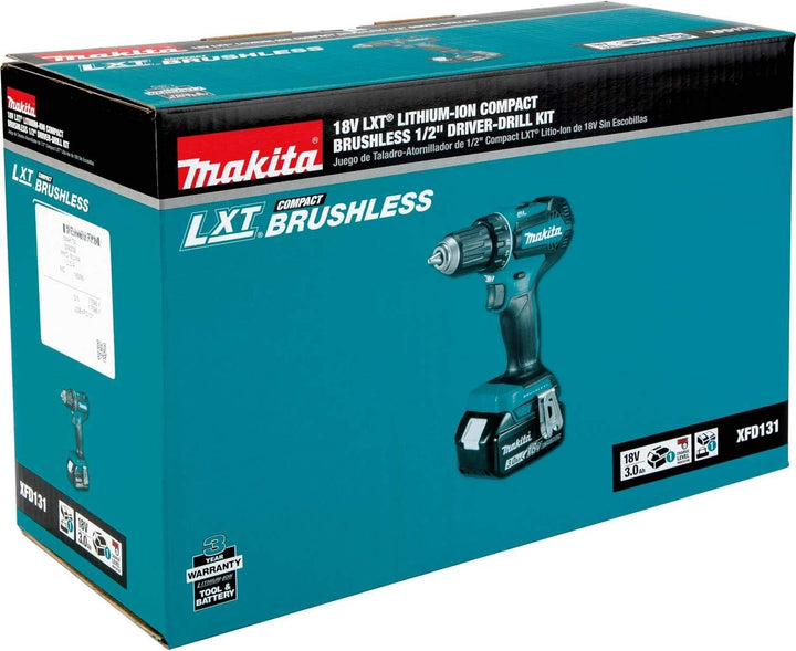 XFD131 18V LXT® Lithium-Ion Brushless Cordless 1/2" Driver-Drill Kit (3.0Ah)