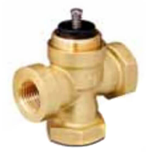 1" 3-Way Threaded Zone Valve Body (7 Cv)