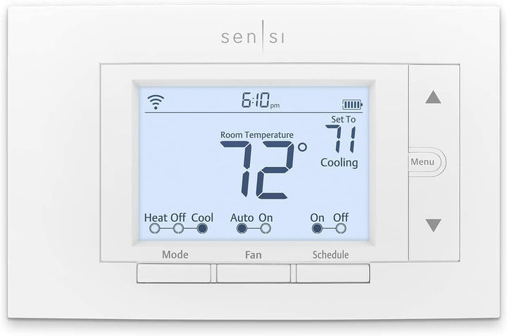 Emerson Sensi Wi-Fi Smart Thermostat for Smart Home, DIY, Works with Alexa, Energy Star Certified, ST55