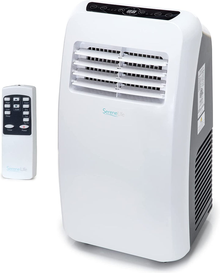 SLPAC12.5 SLPAC Portable Air Conditioner Compact Home AC Cooling Unit with Built-In Dehumidifier & Fan Modes, Quiet Operation, Includes Window Mount Kit, 12,000 BTU, White
