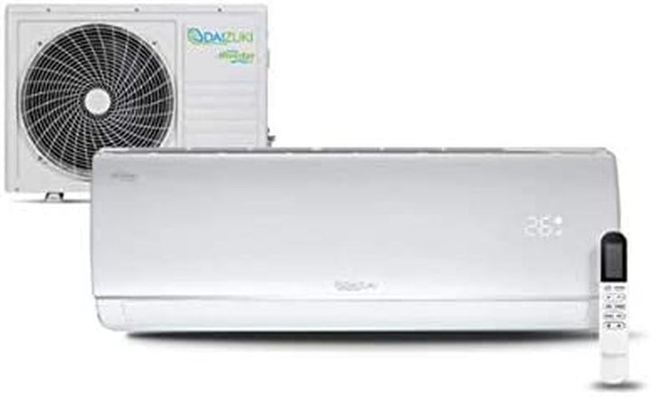 Daizuki White Ductless Minisplit AC System with Inverter Technology, Heat Pump (Cold/Heat) 18.000 Btu/Hr, 220V/60Hz, Precharged, Wifi and 10Ft Installation Kit
