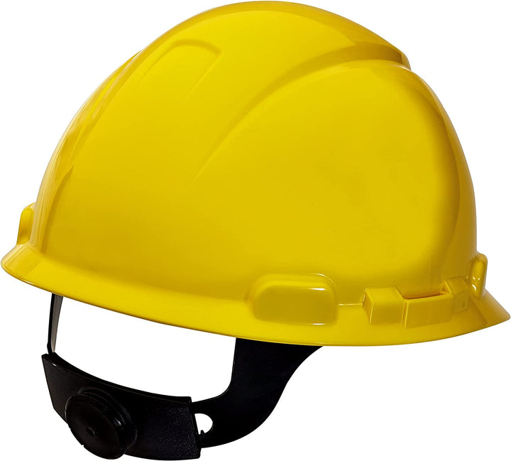 Non-Vented Hard Hat with Ratchet Adjustment, Yellow