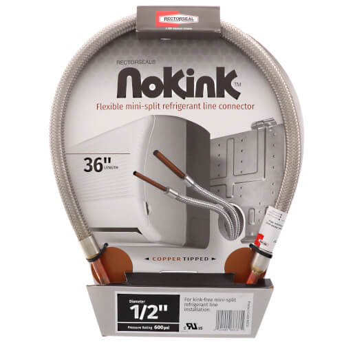 1/2" x 36" NoKink Flexible Refrigerant Line Connector