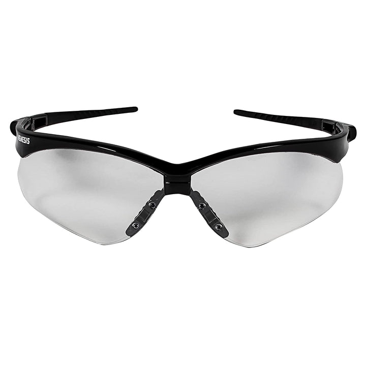 Kleenguard™ V30 Nemesis™ Safety Glasses (25676), Clear Lenses, Black Frame, Unisex for Men and Women (Qty 12)