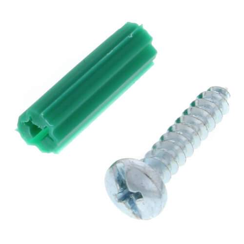 #10 x 1" Plastic Anchor Kit with Drill Bits (100 Screws/Anchors)