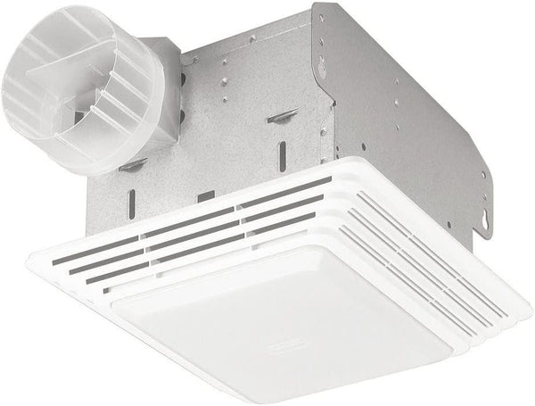 -Nutone 678 Ventilation Fan and Light Combo for Bathroom and Home, 100 Watts, 50 Cfm,White