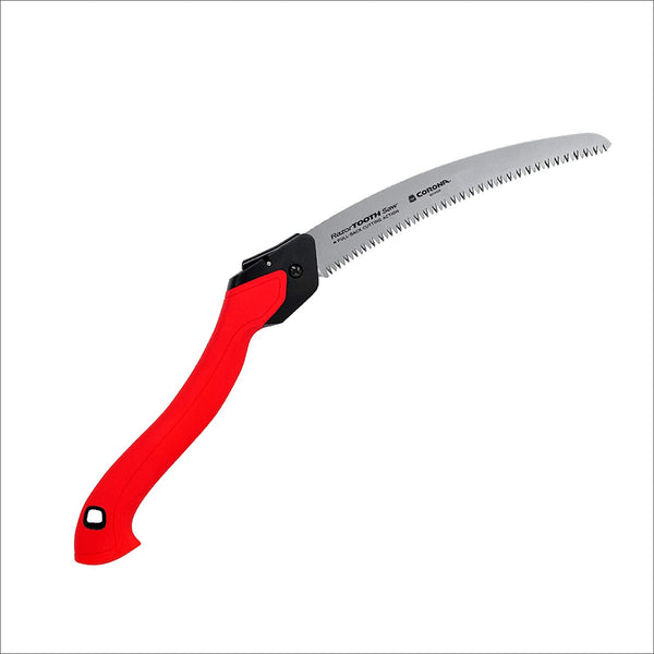 Tools 10-Inch Razortooth Folding Pruning Designed for Single Use | Curved Blade Hand Saw | Cuts Branches up to 6" in Diameter | RS16150, Red