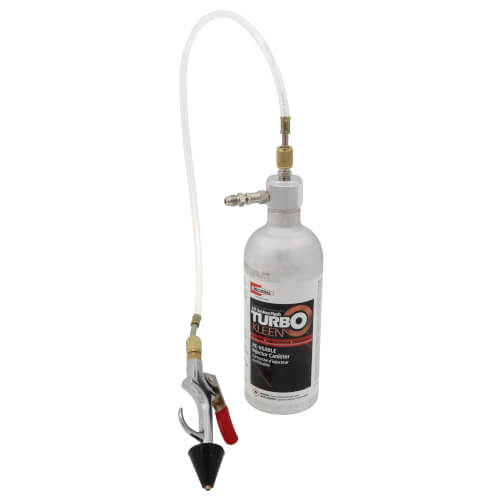 Turbo-Kleen Kit (Reusable Injector Nozzle, Flush Tool, 1 Pint Solution, and Clear Plastic Connector Line)