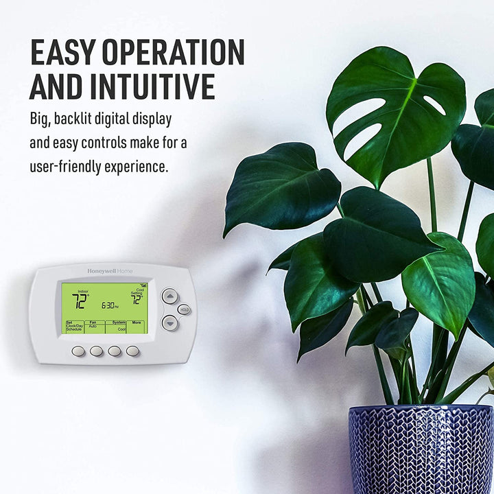 Wi-Fi 7-Day Programmable Thermostat (RTH6580WF), Requires C Wire, Works with Alexa
