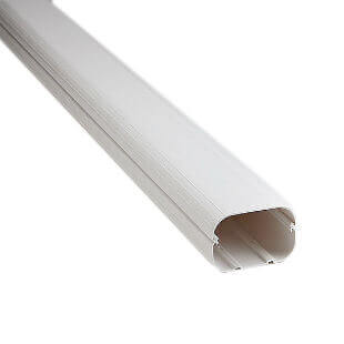 2.75" x 6.5  Slimduct Duct Line Set Cover - SD-77-W (White)