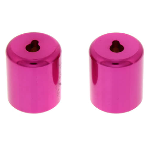 R410 1/4" Novent Locking Refrigerant Caps, Pink (2 Pack)
