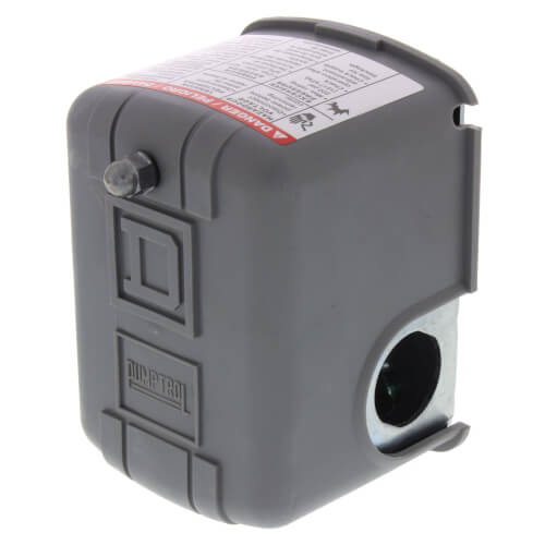 Water Pump Pressure Switch, 20/40 PSI, DPST w/ Pulsation Plug