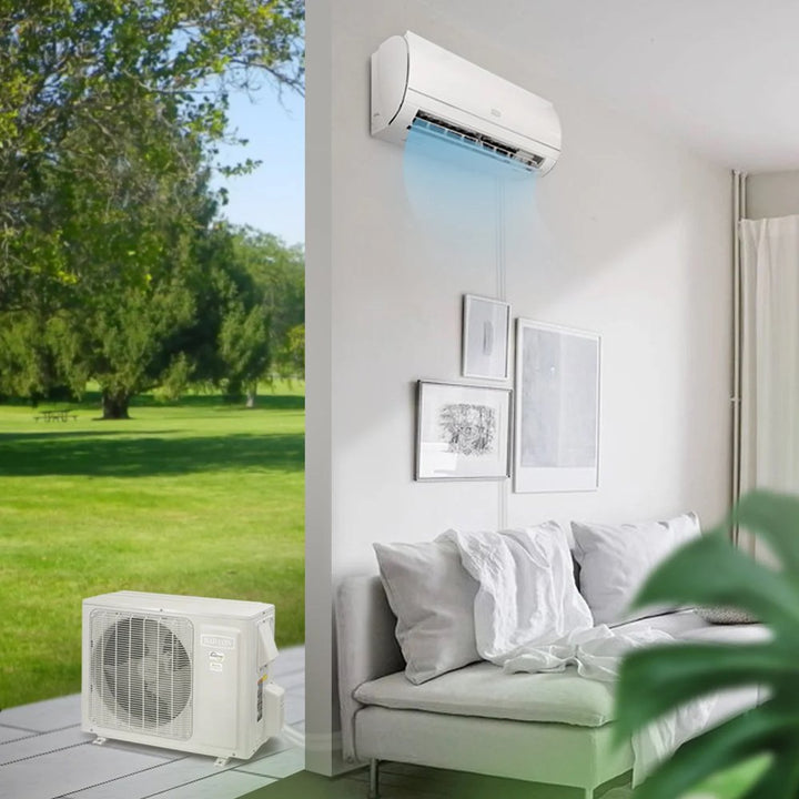 Ductless Mini Split Air Conditioner 12,000 BTU 20 SEER 230V Build-In Wi-Fi Smart Control Ductless Air Conditioner