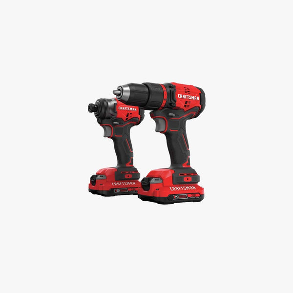 V20 MAX Cordless Drill and Impact Driver, Power Tool Combo Kit with 2 Batteries and Charger (CMCK210C2)