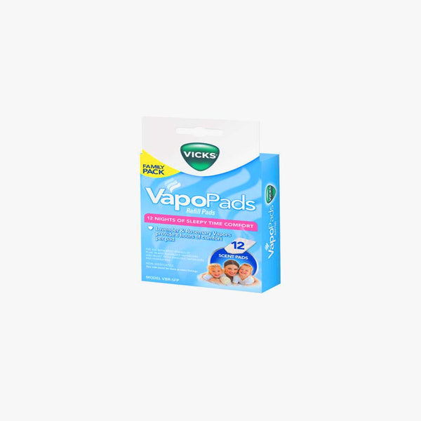 Vicks Calming Menthol and Lavender Vapopads for Vicks Humidifiers, Vaporizers and Plug-Ins, 12 Pack