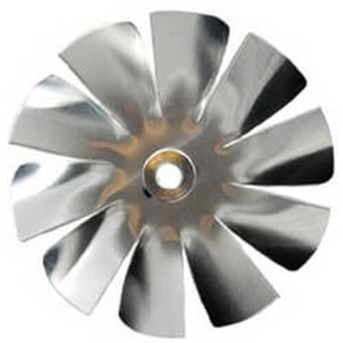 3-1/2" Aluminum 10 Blade CW Intake Hub Fan Blade