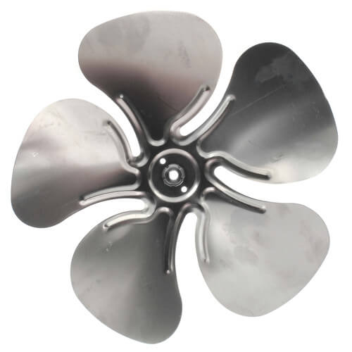 12" Aluminum 5 Blade CW Fan Blade, 5/16" Bore (w/ Hub)
