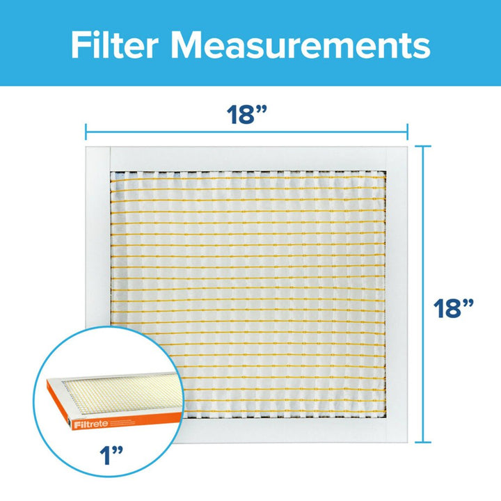 Filtrete by , 20X20X1, MERV 10, Micro Particle Reduction HVAC Furnace Air Filter, Captures Pet Dander and Pollen, 800 MPR, 1 Filter