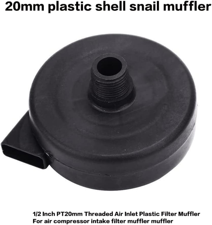 Air Compressor Silencer Snail Silencer Air Filter 16Mm 3/8Pt Air Intake Silencer Compressor Pump Accessories Air Compressor Silencer