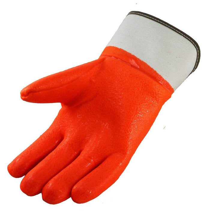 Comet Insulated PVC Coated Gloves Safety Cuff Orange 12 Pack