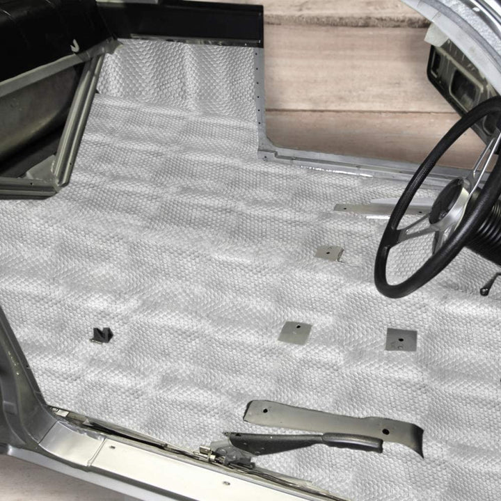 Pyle Premium Car Insulation Audio Sound Deadening Material , Foam Self-Adhesive and Automotive Dampening Mat, 36 Sqft (PNVBD3621) , Black