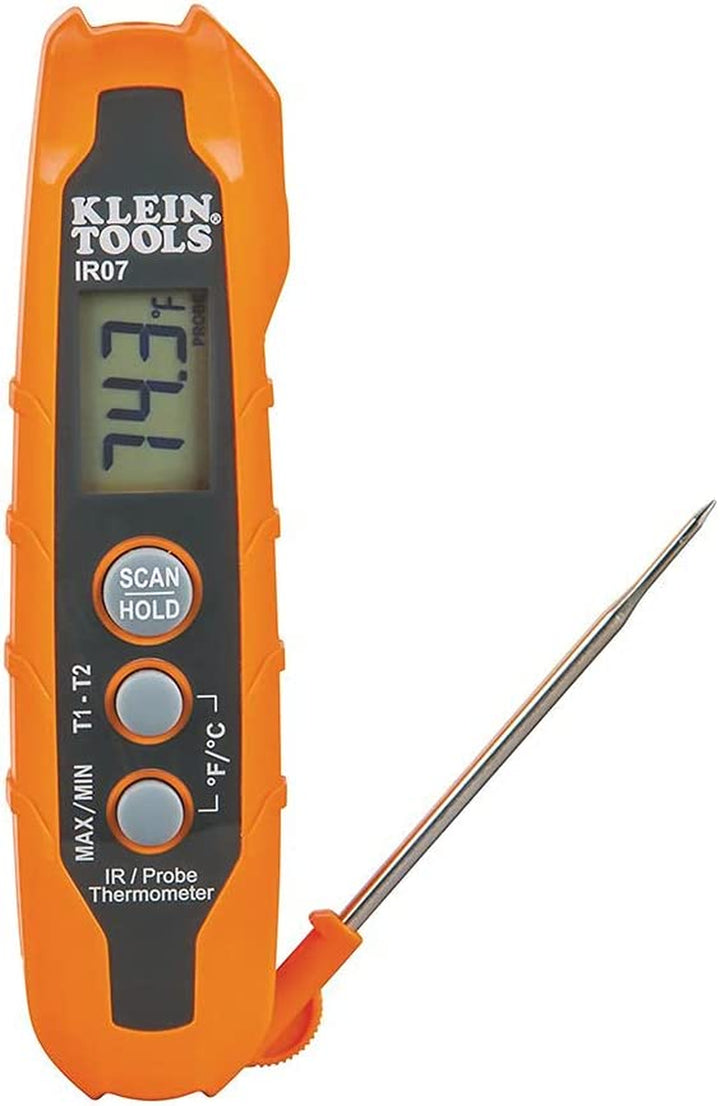 IR07 Dual Infrared (IR) and Probe Pocket Size LCD Digital Thermometer