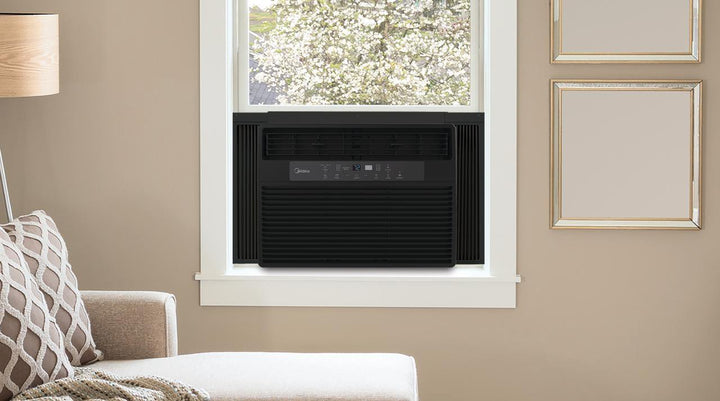 10,000 BTU 115V Smart Window Air Conditioner with Comfortsense Remote, Black, MAW10S1WBL