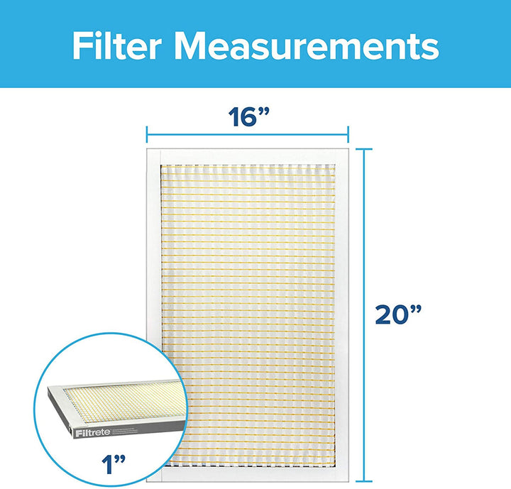 Dust Reduction Air Filter [Set of 6] Size: 20" H X 16" W X 1" D