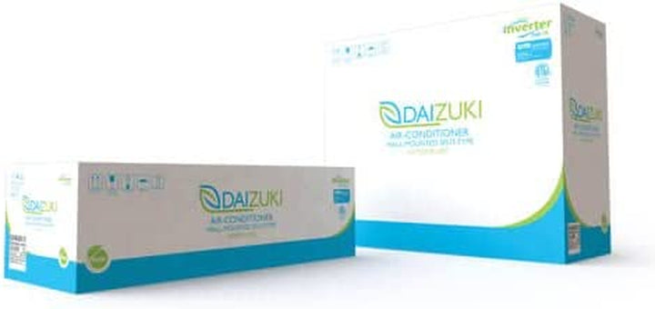 Daizuki White Ductless Minisplit AC System with Inverter Technology, Heat Pump (Cold/Heat) 18.000 Btu/Hr, 220V/60Hz, Precharged, Wifi and 10Ft Installation Kit
