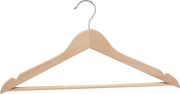 Wood Suit Clothes Hangers - Natural, 30-Pack