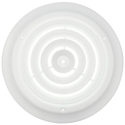 10" (Wall Opening Size) Round Ceiling Diffuser (White)