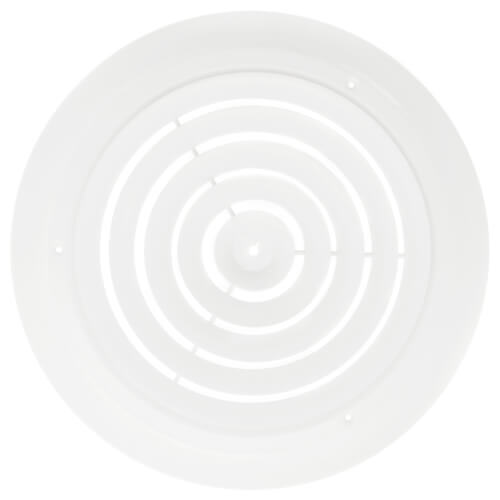 12" (Wall Opening Size) Round Ceiling Diffuser (White)