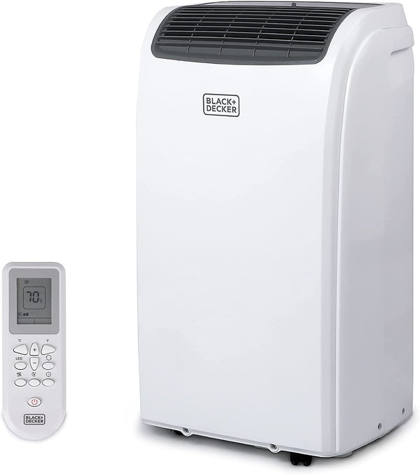 BLACK+DECKER Air Conditioner, 14,000 BTU Air Conditioner Portable for Room and Heater up to 700 Sq. Ft, 4-In-1 AC Unit, Dehumidifier, Heater, & Fan, Portable AC with Installation Kit & Remote Control