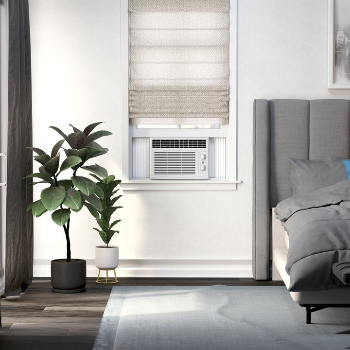 GE® 5,000 BTU 115-Volt Mechanical Window Air Conditioner for Bedroom, White, AHT05LZ