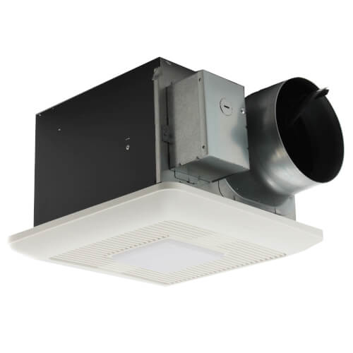 WhisperCeiling DC 110/130/150 CFM Ceiling Ventilation Fan w/ LED Light