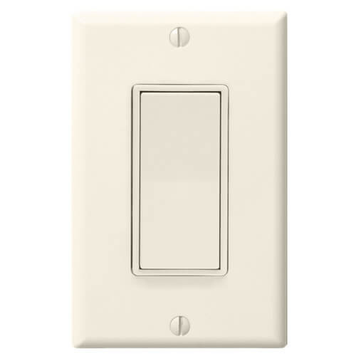 EcoSwitch Single Function On/Off Fan<br>Wall Switch (Almond)