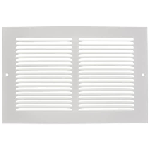 10" x 6" (Wall Opening Size) Return Air Grille, 1/3" (White)